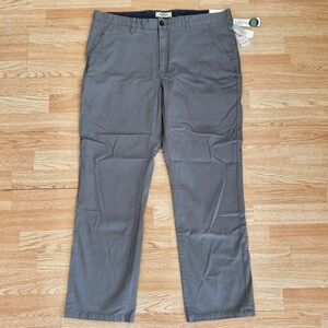 NWT Flag & Anthem Dry Goods Grey Portland Relaxed Chinos Stretch Pants 38x32